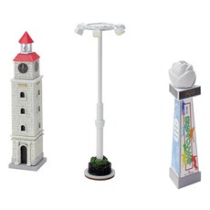 120 토미 텍 지오 코레 정경 컬렉션 정경 소품 역전 소품 세트 대형 시계탑, 1개