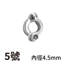 BRIAN 鳥用合金腳環 鸚鵡腳環 多種尺寸 可重複穿脫 安全舒適, 1個, 5號