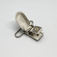 멜빵 클립 30mm 오버롤 바지 서스펜더 클립 버클 실버