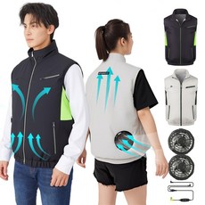 냉풍조끼 여름작업복 아이스조끼 쿨조끼 골프 등산 낚시 남녀공용-ACS568