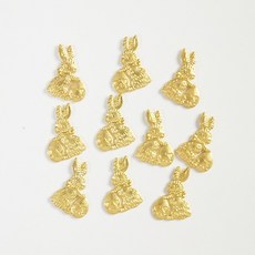 공예용 금속프레임 토끼 팬던트, 20개[낱개수량확인]