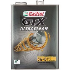 Castrol GTX ULTRACLEAN 5W-40 合成機油 4L, 1個, 5W40