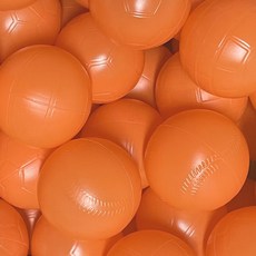 아기 볼풀공 100개 오색 색상별 KC인증 아이보노, 오렌지 100