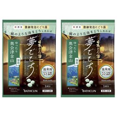 바스크린 일본의 명탕 꿈꾸는 기분 미세 발포 탁한 탕 오쿠아이즈 카네야마, 2개, 40g