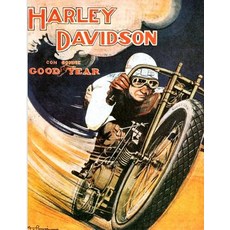 Harley Davidson Journal: Vintage Harley Davidson Motorcycle Print Journal 120 Pages 8.5 x 11 Softco... Paperback, Independently Published