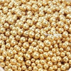 메탈 골드 스프링클 구슬 케이크 베이킹 장식 슈가크래프트 공예용 2mm 85g, 1. 2mm 85g