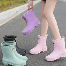 말랑 부츠 소프트 미들 데일리 부츠 여름 여성 장화 장마철 어린이 미끄럼 키즈 방수 아동 방지