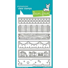 Lawn Fawn LF3719 Simply Celebrate Hangouts 4X6 투명 스탬프 세트, Lawn Fawn LF3719 Simply Celebr