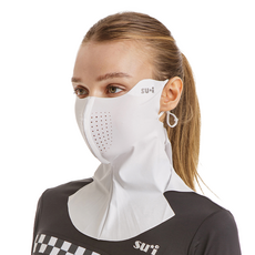 [수이골프 X시리즈 기본형] X2 라이트 UV 자외선 차단 스포츠 마스크 골프 등산 러닝 얼굴햇빛가리개 국내생산, 화이트, X2 기본