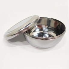 국산 합식기 세트 1P 뚜껑있는 24종 스텐 스테인리스 스테인레스 식용 업소용 밥그릇 공기밥 공깃밥, 1개