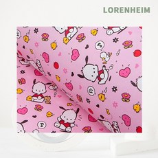 세이온 기븐 포차코 종이포장지 5매 캐릭터 선물포장 대형사이즈 1개입