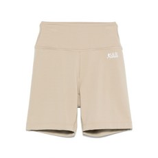 스포티앤리치 SR 러너 로고 프린트 하이웨이스트 바이커 쇼츠