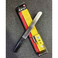 工具家達人 蜻蜓 日本製 寬麵包刀 高級麵包刀 吐司刀 鋸齒刀 吐司切邊 切邊刀 烘培刀 NIKKEN, 1個, 黑色