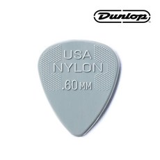 던롭 나일론 스탠다드 물방울 기타피크 44R.60 0.60mm, 1개