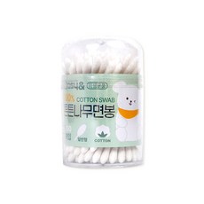 튼튼나무면봉 100P 원통면봉 멸균 유아 고급면봉 원형 아기 화장, 1개