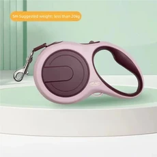 5m 회수식 개줄 룰렛형 칼라 내구성 있는 조절 가능한 소형 및 중형견용 애완동물 용품 (산책 하이킹, 01 5m, 03 버건디