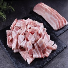 [유명프레시] 듀록 삼겹살 돼지고기 찌개용 짜글이용 2kg, 1개