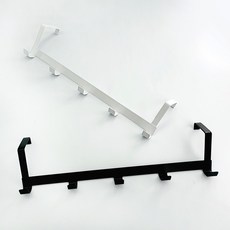 굿템 도어 훅 행거 도어행거문걸이수납함, 블랙