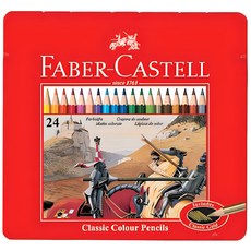 파버카스텔 일반 색연필 틴, 24색, 1개