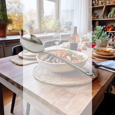 스텐 서빙스푼 소 가정용 양식 레스토랑 스프 클레식 숟가락