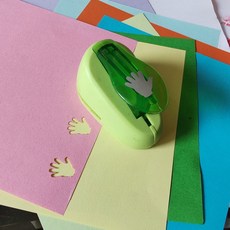 YOLQ兒童DIY壓花器工具，印花機邊紋鏤空壓花器，直角圓角壓花機, 99S小手, 1個