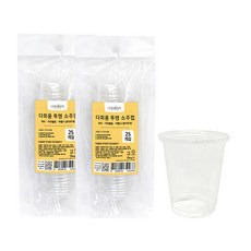 모두사 일회용 플라스틱 소주잔, 2개, 25개입