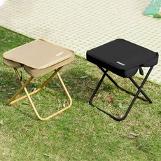 밴프 폴딩피크닉의자 휴대용 접이식 캠핑의자 감성 등산 초경량 차박 낚시 383562, 블랙{CC146}