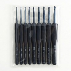 앙플러스 뜨개질 코바늘 9종 세트, 1개, Black