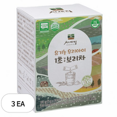 차계절 유기농 1초 아기 보리차 유아 아이 어린이 가루 30p, 30g, 3개