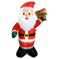 聖誕節充氣佈置120公分 聖誕老公公 聖誕節裝飾 充氣聖誕樹 聖誕節擺飾, 白色，紅色，綠色，黑色, 1個