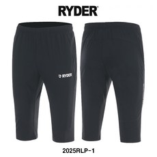 라이더 배드민턴 하의 우븐 7부 바지 블랙 2025RLP-1 남성 여성 남녀공용