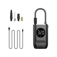 手持式電動打氣筒 無線充氣泵 自行車輪胎打氣泵, 1個, 無線充電款:如圖所示