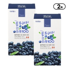[본사직영] 대원제약 블루베리 킹 퓨레 100 블루베리퓨레, 2박스, 20g