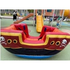 에어바운스 바이킹 시소 풀장 해적선 놀이터 공기 에어풀장, 해적 2.2x1.2x0.9m (2인용)