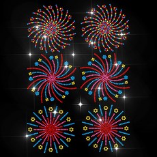 1개 유리 핫픽스 라인스톤 다리미 부착형 아플리케 의상 액세서리 (옷 가방 바지 불꽃놀이용) 297x210mm, 혼합색