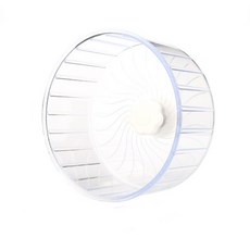 寵愛毛宅 靜音雙軸滾輪 倉鼠跑輪 靜音滾輪 14cm/22cm 侏儒鼠/黃金鼠適用, 1個, 水晶支架（適用14-22cm）