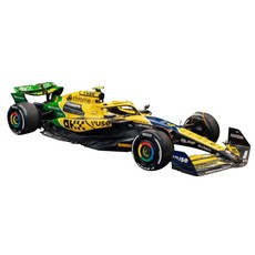 Bburago 1/43 맥라렌 F1 팀 MCL38 (2024) 모나코 GP 세나 스페셜 사양 No.4 L.노리스 헬멧 포함 (클리어 케이스) BUR38215NS