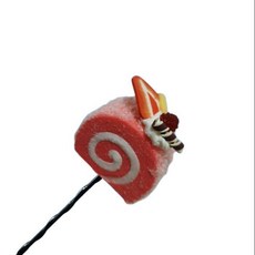 재밌는 자동차 안테나볼 햄버거 핫도그 안테나 악세사리 모닝 레이 스파크 익스테리어, 8. 딸기 케이크 (안테나X)