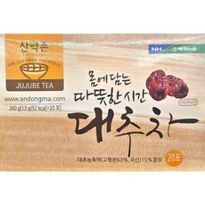 북안동농협 국산 대추차, 1박스, 20개입, 13g