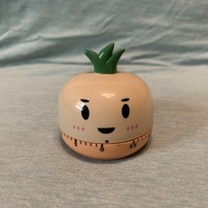 CHENset K071 60分鐘機械計時器 可愛動物造型廚房小工具, 1個, 鳳梨