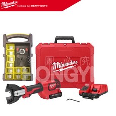 米沃奇M18 FORCE LOGIC 600 MCM壓接器 水管壓接機 電纜壓接機電纜剪, 1個, M18HCC全新套裝送電纜剪刀頭