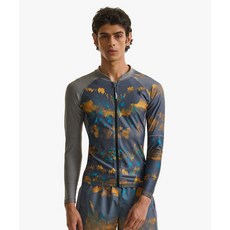 스파이더 SPYDER 남성 워터스포츠 프로웹 집업 프린팅 래쉬가드 SPHMCNFT222MGRY