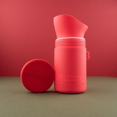 英國Whizzer 隨行小便壺(小) 贈掛繩和防水袋 共8款可選 兒童外出尿壺 不怕塞車尿急或骯髒公廁, 蘋果紅, 1個