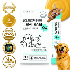 닥터앤펫 토탈케어스틱 Chu 짜먹는 강아지 고양이 반려동물 영양 간식, 1박스, 종합영양제, 15회분