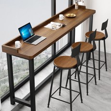 바테이블 조리대 아일랜드식탁 홈바 바체어 높이조절 스툴, 길이 240x너비 40x105 5cm 두께