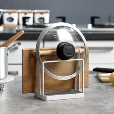 2구 화이트 스틸 도마거치대, 본상품