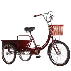 삼륜 어른용세발자전거 3발 농촌 짐싣는 짐수레 노인, Xiaodou 이중체인 Zhengxin, 1개