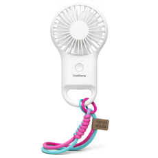 손목스트랩 쿨댕 휴대용 선풍기 미니 손 선풍기 손풍기 고리형, 핑크스트랩, CD01-STF