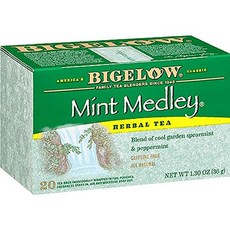 빅elow 티 민트 메들리 티백 - 20개입 Bigelow Tea Mint Medley Tea Bags - 20 Ct, 1.8g, 20, 1개
