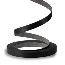 ZYJT PVC 엣지 밴딩 3.8cm x 15.2m(1 1/2인치 x 50피트) 베니어 롤 화이트 엣지 밴딩 미리 접착된 유연한 가장자리 핫멜트 접착제로 테이프 밴딩 캐비, 5.8m 블랙&패턴, 3/4"x 25ft